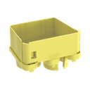 Tapa con 2 Salidas a Tubo de 1.5in (38mm), Para uso con Canaletas 4X4 FiberRunner™, Color Amarillo | FRIDT4X4LYL