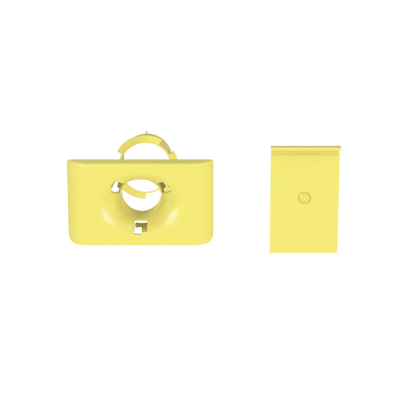 Accesorio de Salida a Tubo De 1.5 in (38 mm), Para Canaletas FiberRunner 4X4, 6X4, o 12X4, Color Amarillo | FR1.5IDELYL