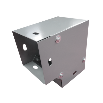 Derivación codo horizontal de 90 grados 100 x 100 mm, fabricado en lámina de acero al carbón | CH-DCH90100L