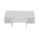 Sección en "T" color blanco de PVC auto extinguible, para canaletas TMK1735, TMK1735SD (5340-02001) | TMK-1735-T