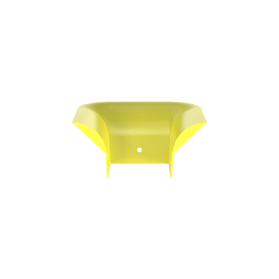 Accesorio de Control de Radio de Curvatura, Para Bajadas de Cable con Canaletas FiberRunner 4x4, Color Amarillo | FTR4X4LYL