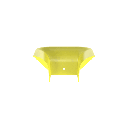 Accesorio de Control de Radio de Curvatura, Para Bajadas de Cable con Canaletas FiberRunner 4x4, Color Amarillo | FTR4X4LYL