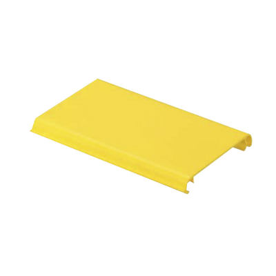 Tapa Con Bisagra a Presión Para Canaleta FiberRunner™ FR4X4YL6, de PVC Rígido, Color Amarillo, 1.8 m de Largo | FRHC4YL6