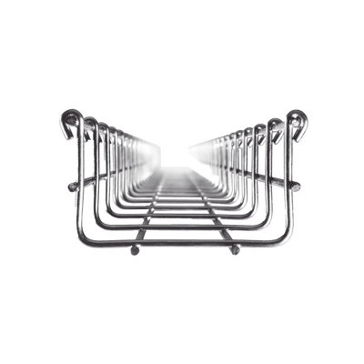 Charola Tipo Malla 66/100 mm, Acabado Electro Zinc, Hasta 105 Cables Cat6, Tramo de 3 Metros | MG-50-431EZ