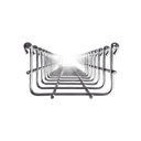 Charola Tipo Malla 54/100 mm, Acabado Electro Zinc, Hasta 86 Cables Cat6, Tramo de 3 Metros | CH-54-100EZ