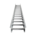 Escalera de Aluminio Portacables / Perfil Z / Peralte 3 1/4" /Paso 9" / Ancho 6" / 3.66 metros / Capacidad Máx. 137 Cables / Incluye Cople Union y Tornillería | CH-E89PX6AK