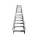 Escalera de Aluminio Portacables / Perfil Z / Peralte 3 1/4" /Paso 9" / Ancho 12" / 3.66 metros / Capacidad Máx. 274 Cables / Incluye Cople Union y Tornillería (CHEZ314P9X12AK) | CH-E89PX12AK