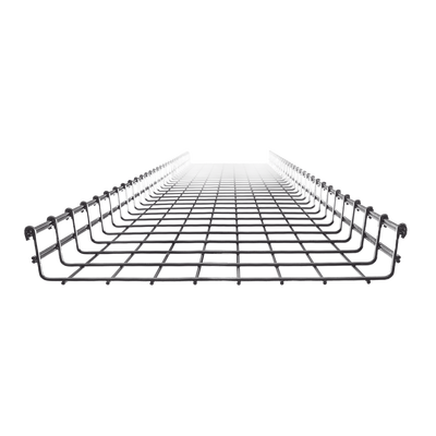 Charola Tipo Malla 66/400 mm, Acabado Electro Zinc, Hasta 420 Cables Cat6, Tramo de 3 Metros | MG-50-436EZ