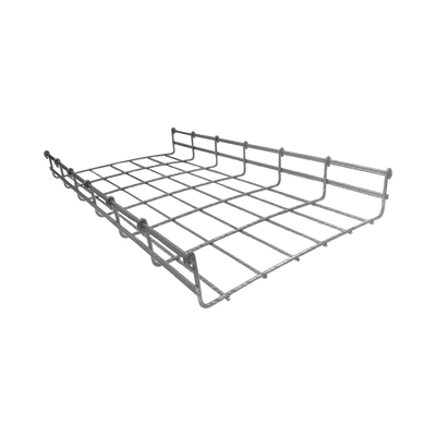 Charola Bimetálica Tipo Malla 66/300 mm, Ideal Para Utilizarse al Exterior o Zonas Húmedas, Hasta 315 Cables Cat6, Tramo de 3 Metros | MG-50-935BM