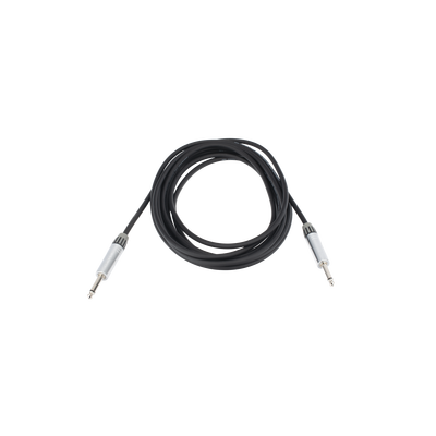 Cable de Audio | Plug 1/4 in a Plug 1/4 in Stereo | Carcasa Cromada | Conectores Seetronic | Longitud 5m | CMC-PS-PS-L-5M