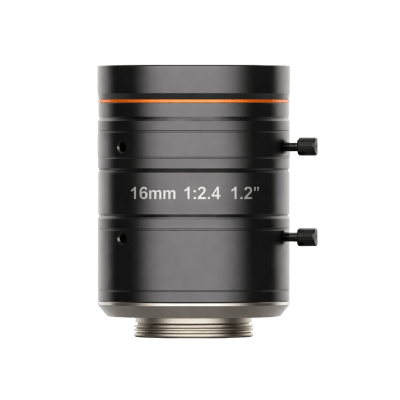 Lente FA para Machine Vision / 16 mm F2.4 / 25 Megapíxeles / Círculo de Imagen 1.2" / Montura C / Distorsión 0.07% / Compatible Infrarrojo Cercano | MVL-KF1624M-25MP