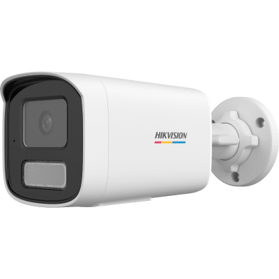 [ColorVu 3.0 + MD 3.0] Bala IP 2 Megapixel / Lente 4 mm / 50 mts IR + 50 mts Luz Blanca / Micrófono Integrado / ACUSENSE Lite / Exterior IP67 / dWDR / PoE / Micro SD | DS-2CD1T27G3-LIUF