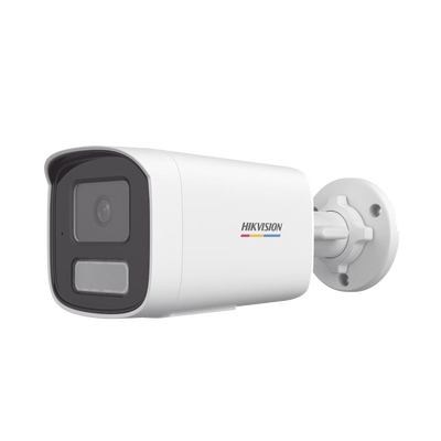 [Dual Light + ColorVu] Bala IP 2 Megapixel / Lente 4 mm / 50 mts IR + 50 mts Luz Blanca / Micrófono Integrado / ACUSENSE Lite / Exterior IP67 / dWDR / PoE / Micro SD | DS-2CD1T27G2H-LIUF