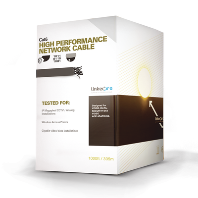 Bobina de Cable U/UTP Cat6A de 305 Metros (1000 Pies), Color Azul, CM, Soporta 10G-BaseT para Transmisión de Frecuencias de Hasta 500MHz, UL | PRO-CAT-6A