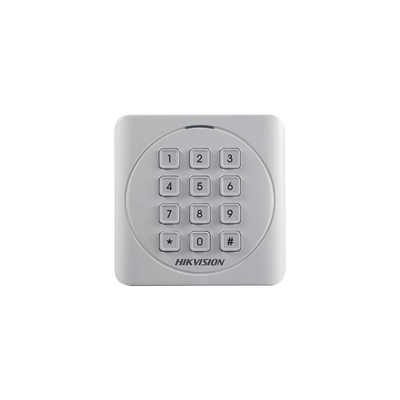 Lector de Tarjetas PROX EM y Contraseñas / Exterior IP65 / Wiegand / Compatible con Cualquier Panel / PEQUEÑO y ESTETICO | DS-K1801EK