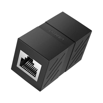 Acoplador (Extensor de Cable Ethernet RJ45 a RJ45) | 1000Mbps | Compatibilidad con Cat7 Cat6A Cat6 Cat5e | Compatible con POE | Ignífugo | ABS | 20390
