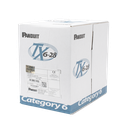 Bobina de Cable UTP 305 Metros (1000 Pies) de Cobre TX6-28Æ, Azul, Categoría 6, Diámetro Reducido (28 AWG), CM/LSZH, de 4 Pares | PUD6C2804BU-CE