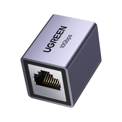 Acoplador STP (Extensor de Cable Ethernet RJ45) | 10Gbps | Blindado | Compatibilidad con Cat8 Cat7 Cat6 Cat5e | Hasta 100 Metros (328.08 Pies) | Aleación de Aluminio | 15117