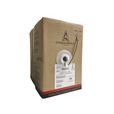 Caja de 305 Metros (1000 Pies) / 4 X 24 AWG / Cable Telefónico EK-TEL-CMR / Uso Interior | 660565