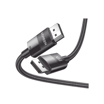 Cable DisplayPort 1.4 | Longitud 2 Metros (6.56 Pies) | Versión DP1.4 | 8K 7680x4320 a 60 Hz | Soporta 3D | HDR | Blindaje Interno Múltiple | Nylon Trenzado | Soporta 32.4Gbps | 80392