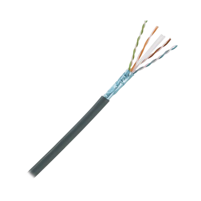 Bobina de Cable Planta Externa con Gel, de 4 Pares, Cat6A, Blindado F/UTP, Color Negro, 305 Metros (1000 Pies) | PFO6X04BL-CEG