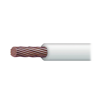Cable Eléctrico 18 AWG Color Blanco, Conductor de Cobre Suave. Aislamiento de PVC, Auto-Extinguible. Bobina de 100 Metros (328.08 Pies) | SLY-328-WHT/100