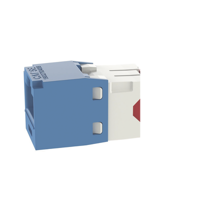 Conector Jack RJ45 Estilo TG, Mini-Com, Categoría 5e, de 8 Posiciones y 8 Cables, Color Azul | CJ5E88TGBU