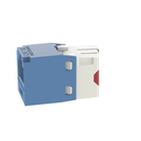 Conector Jack RJ45 Estilo TG, Mini-Com, Categoría 5e, de 8 Posiciones y 8 Cables, Color Azul | CJ5E88TGBU