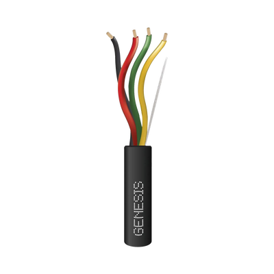 Carrete de Cable 305 Metros (1000 Pies) / 4 x 18 AWG / Cable Direct Burial / Para Uso en Intemperie / Uso en Aplicaciones en Sistemas de Detección de Incendio, Sistemas de Evacuación, Control de Acceso | 4157-1008