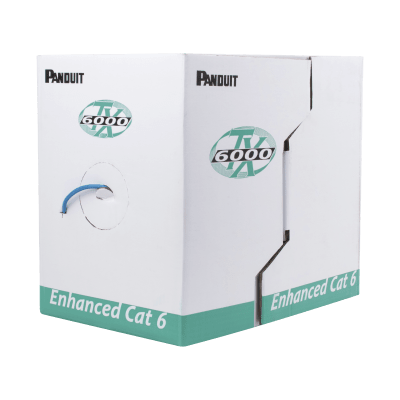 Bobina de Cable UTP 305 Metros (1000 Pies) de Cobre, TX6000? PanNet, Reelex, Verde, Categoría 6 Mejorado (23 AWG), PVC (CM), de 4 Pares | PUC6004GR-ME