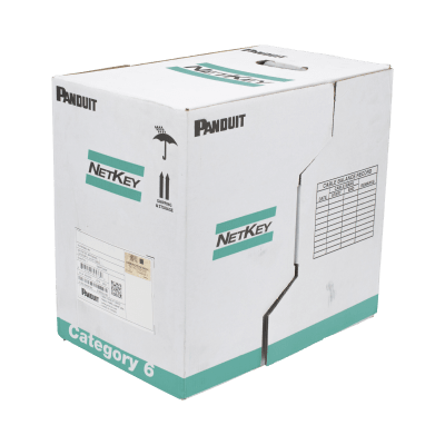 Bobina de Cable UTP 305 Metros (1000 Pies) de Cobre, NetKey, Azul, Categoría 5e (24 AWG), PVC (CM), de 4 Pares | NUC5C04BU-ME