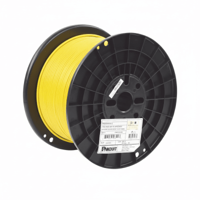 Bobina de Cable UTP de 4 Pares, Vari-MaTriX, Cat6A, 23 AWG, CMR (Riser), Color Amarillo, 305 Metros (1000 Pies) | PUR6AV04YL-G