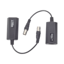 Kit EXTENSOR IP por cable CABLE COAXIAL para distancias de HASTA 200 m / REUTILIZA EL CABLEADO EXISTENTE PARA CONECTAR CÁMARAS IP / No Requiere Energía / Transmisión en Tiempo Real / Protección Contra Sobretensiones Incorporada | TT-IP-CX