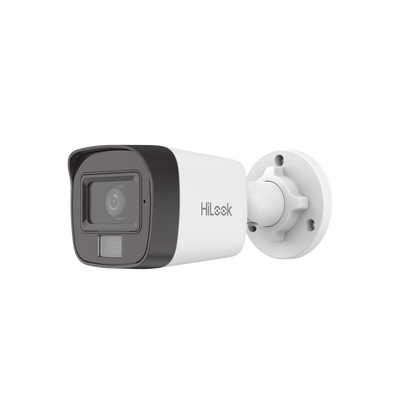 [Dual Light] Bala IP 4 Megapixel / Lente 2.8 mm / Ángulo de visión 104° / 20 mts IR + 15 mts Luz Blanca / Micrófono Integrado / ACUSENSE Lite / Exterior IP67 / H.265+ / PoE / ONVIF / dWDR | IPC-B140HA-LUC