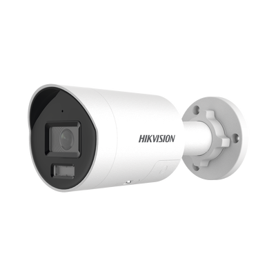 [Dual Light + ColorVu 3.0 + HikAI] Bala IP 8 Megapixel / Lente 2.8 mm / 40 mts IR + Luz Blanca / 2 Microfonos Integrados / Exterior IP67 / Estrobo Azul y Rojo /  WDR 130 dB / ACUSENSE 3.0 / Metal / NEMA 4X / ACUSEARCH | DS-2CD2087G3-LI2UY/SRB