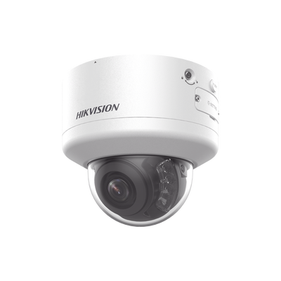 Domo IP 8 Megapixel (4K) / Lente Mot. 2.7 a 13.5 mm / 40 mts IR EXIR / Exterior IP66 / IK10 / DARKFIGHTER / Audio y Alarma I/O / PoE+ / ONVIF / Micro SD / 4 Analíticos: AcuSense, Deteccion Facial, Conteo de Personas por Cruce y Zona | DS-2CD3786G2HT-LIZSU(PTRZ)