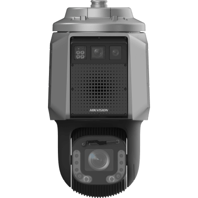 Cámara PTZ Radar Triple Cámara Integrada + Radar / Detección de Intrusión Multidimensional / Rango de Detección 200 m / 24.05 GHz a 24.25 GHz / IP67 | DS-2SR8C432I5XG-LFW/SP/R12/18