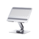 Soporte Giratorio de Aluminio para Laptop | Giratorio 360° | Función de Bloqueo | Soporta Laptops de 10 a 17.3''| Capacidad de Carga 5Kg | Excelente Estabilidad | Diseño Ergonómico | Altura y Angulo Ajustable | Plegable y Port&amp | 90849