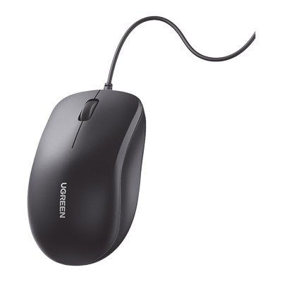 Mouse Óptico USB | Cable USB de 1.5 metros | 3 Botones | 1200DPI | Diseño Ergonómico | Silencioso | Color Negro | Windows / MacOS / Linux / Chrome y otros | También Compatible con  DVR / NVR. | 90789