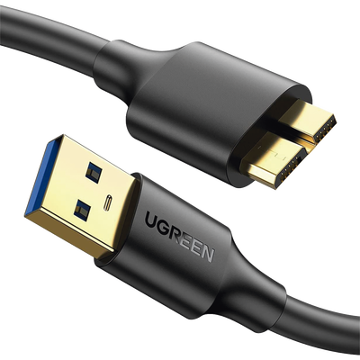 Cable Adaptador USB-A 3.0 a Micro USB 3.0 / 0.5 Metros / Carga y Sincronización de Datos / Velocidad de hasta 5 Gbps / Blindaje Interior Múltiple / Núcleo de Cobre Estañado de 22 AWG / Compatibilidad Universal. | 10840