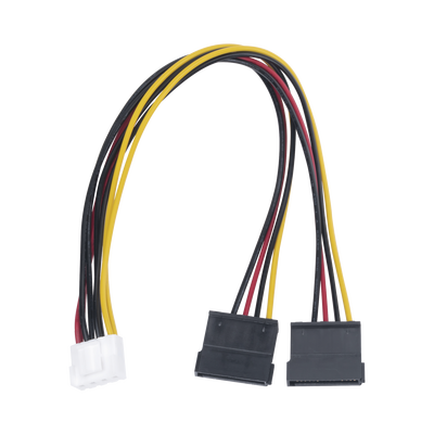 Cable Doble de Corriente SATA / Compatible con DVR's epcom / HIKVISION / 25 cms de Longitud | 101-502-385