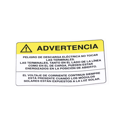 Etiqueta de Videovigilancia en Vinil Adhesivo Mate / Paquete con 10 | PVLWARNING/20