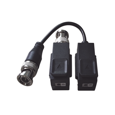 Kit de Transceptor (Balluns) TURBOHD con Boton Push / Hasta 8 MP (4K) / 100% Cobre / Soporta HD-TVI / AHD / CVI / CVBS / Audio por Coaxitron / Datos para Menu de Configurar de Cámaras | DS-1H18S/E(C)