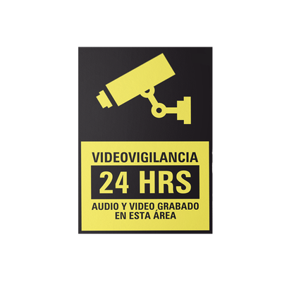 Letrero de Videovigilancia en Poliestireno 20x30 cm – Seguridad y Advertencia | SYS-LETVID