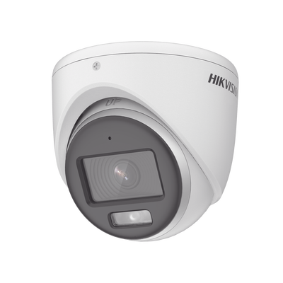 [ColorVu] Turret TURBOHD 3K (5 Megapixel) / Micrófono Integrado / Lente 3.6 mm / Imagen a Color 24/7 / 40 mts Luz Blanca / Exterior IP67 / dWDR / 4 Tecnologías | DS-2CE72KF0T-FS