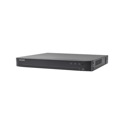 [Audio Bidireccional] DVR 32 Canales TurboHD + 8 Canales IP / 5 Megapixel Lite - 3K Lite / Acusense / Reconocimiento Facial  / Audio por Coaxitron / 2 Bahías de Disco Duro / H.265+ / Salida de Video en Full HD | IDS-7232HQHI-M2/XT
