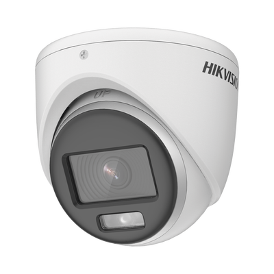 [ColorVu] Turret TURBOHD 2 Megapixel (1080p) / Imagen a Color 24/7 / Lente 2.8 mm / METAL / Luz Blanca 20 mts / Exterior IP67 / TVI-AHD-CVI-CVBS / dWDR | DS-2CE70DF0T-MF