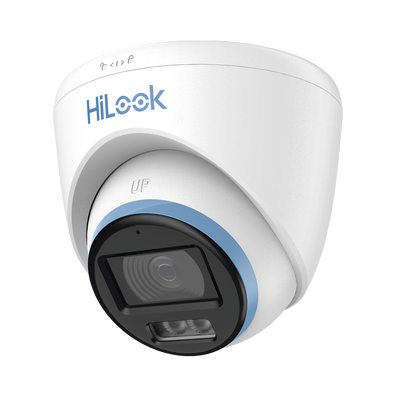 [Dual Light + ColorVu] Turret TurboHD 3K / 5 Megapixel / Lente 3.6 mm / 40 mts IR EXIR + 40 mts Luz Blanca / Micrófono Integrado / Exterior IP67 / dWDR | THC-T259-LS