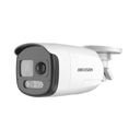 [ColorVu] Bala TURBOHD 2 Megapixel (1080p) / Imagen a Color 24/7 / Lente 2.8 mm / Luz Blanca 40 mts / Exterior IP67 / WDR 130 dB / Sensor PIR / Sirena Integrada / Salida de Audio Estrobo ROJO - AZUL / Micrófono Integrado | DS-2CE12DF3T-PIRXOS
