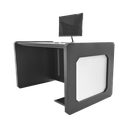 Escritorio Estación Mobiliaria Profesional de Monitoreo y Control / Videovigilancia / Acceso / Alarmas / Etc... / Metálica / Color Gris Oxford | DESK01/B